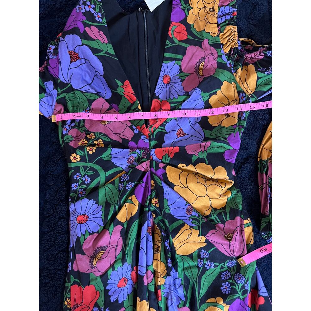 FARM Rio Black Bucolic Garden Maxi Dress NWOT XS (B20408) - Picture 9 of 12
